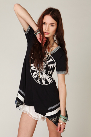 We The Free Graphic Trapeze Top 
