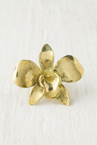 Pressed Orchid Ring
