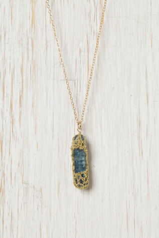 Sapphire Drop Pendant
