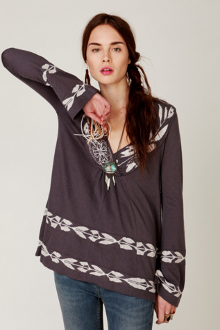 Scrunched Floral Tunic