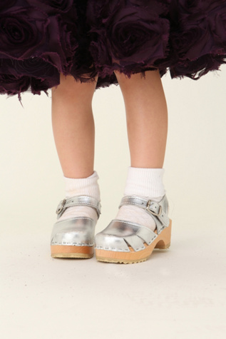 Wee People Metallic Clog Sandal