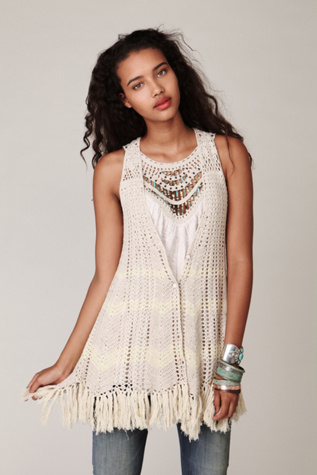 Crochet Fringe Vest