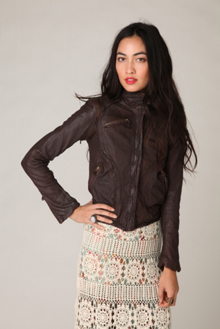 Doma Convertible Leather Jacket