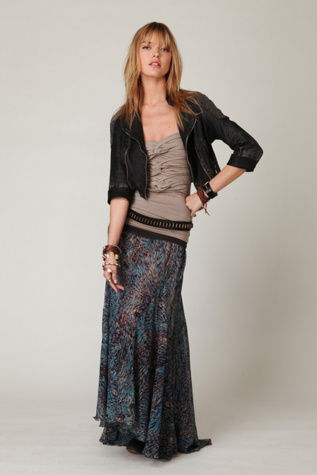 FP-1 Spot Swirl Maxi Skirt
