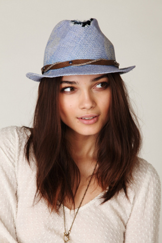 Tattered Painted Fedora