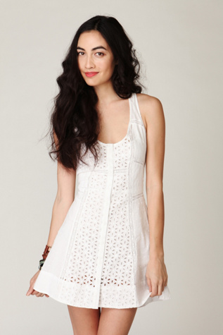 Center of Attention Eyelet Dress