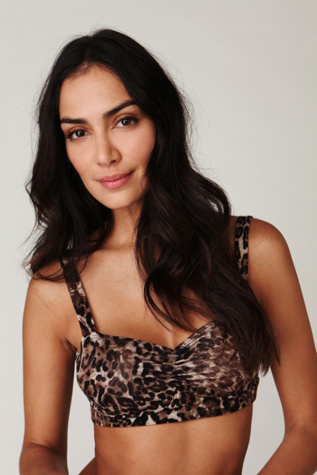 Printed Rouched Bralette