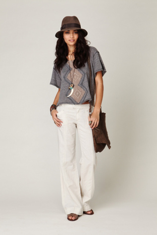 Linen Wideleg Trouser
