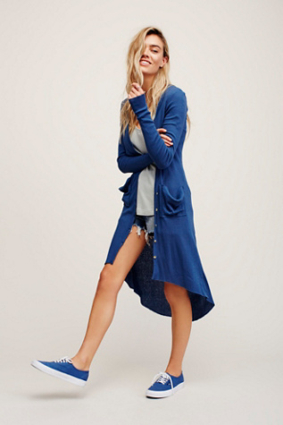 Ribbed Up Maxi Cardigan