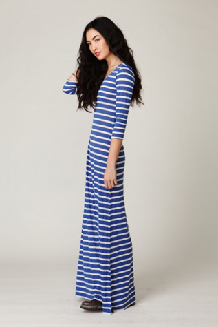 Long Sleeve Striped Maxi Dress