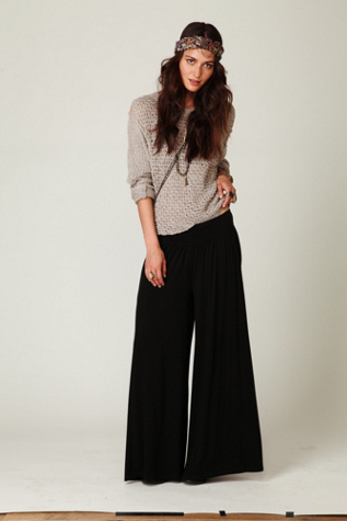 Wideleg Jersey Pant
