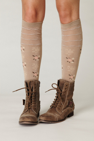 Faded Bouquet Knee Sock