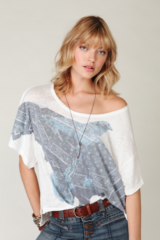 We The Free Bandana Bird Graphic Tee