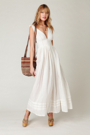 Threaded Lurex Maxi Dress