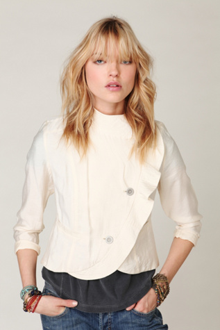 Curved Ruffle Jacket