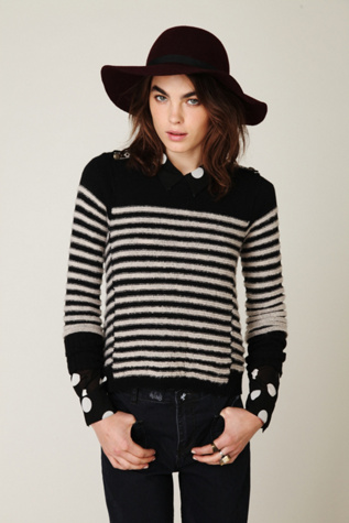 Shrunken Stripe Pullover