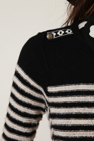 Shrunken Stripe Pullover