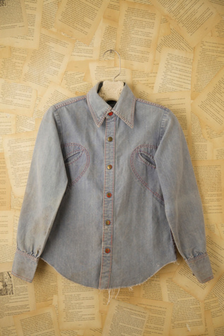 Vintage Denim Button Down Shirt