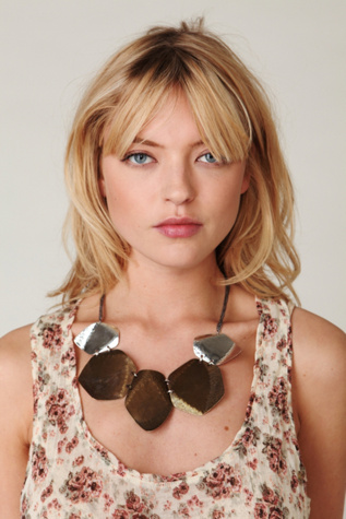 Pebbled Discs Necklace