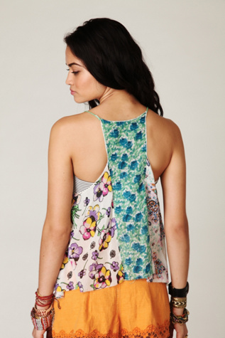 Patchwork Scarf Cami