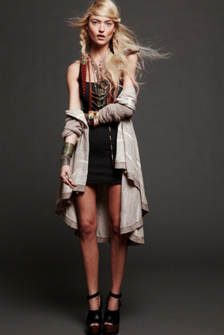 Mini Stripe Long Cardi