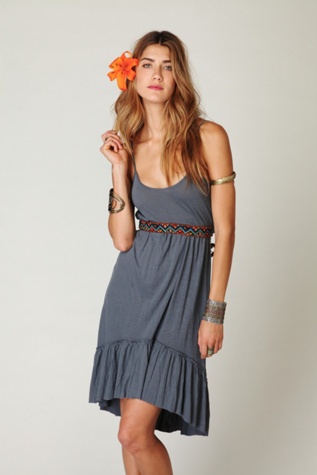 Solid Flutter Back Dress