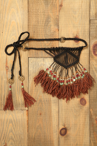 Leona Beaded Fringe Belt