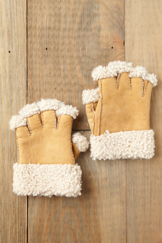 Sherpa Fingerless Gloves