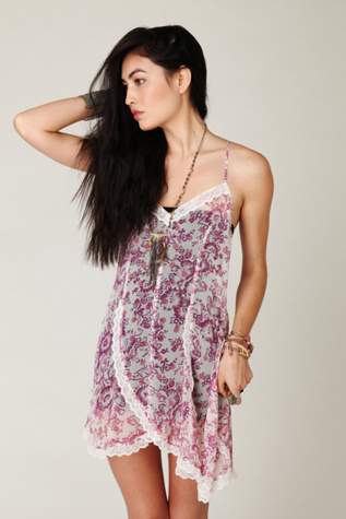 Printed Chiffon Petal Slip
