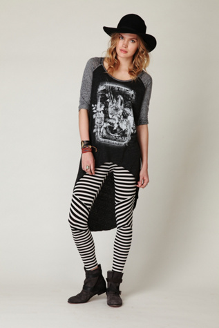 Pieced Striped Legging
