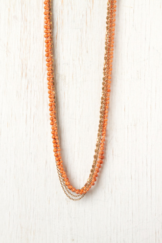 Aloha Bead and Chain Necklace