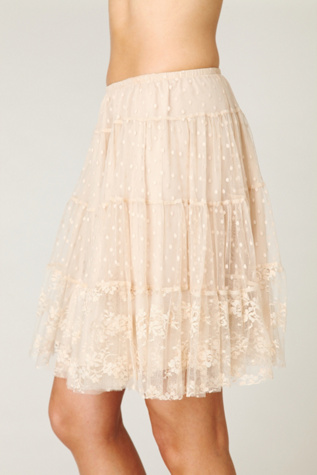 Mesh & Tiers Skirt