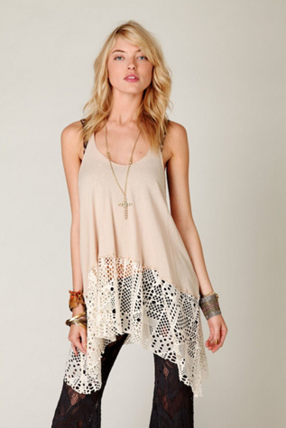 Textured Bottom Trapeze Tank