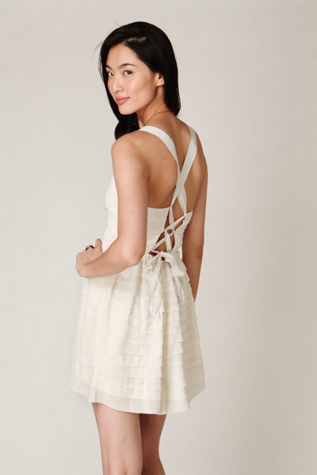 Raw Cut Ruffle Tier Dress