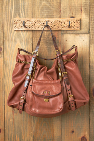 Chain Reaction Leather Bag