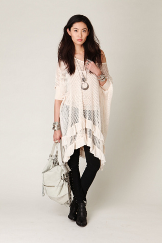 Swan Dive Ruffled Tunic
