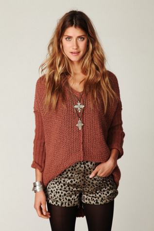 Cashmere Leopard Shorts