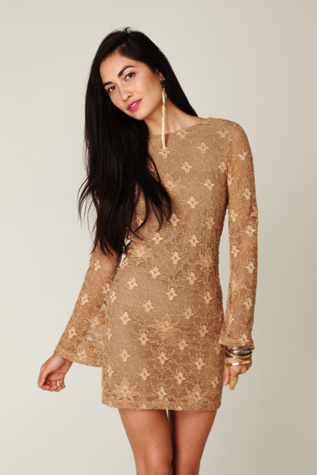 Priscilla Open Back Lace Bodycon Dress