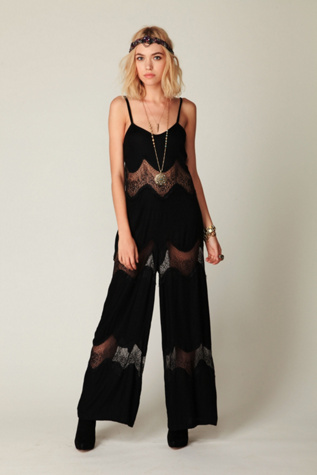 Solid and Lace Romper