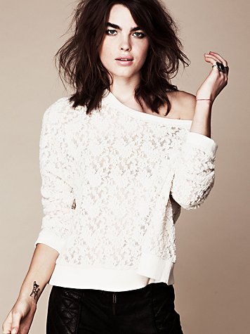All Over Lace Pullover