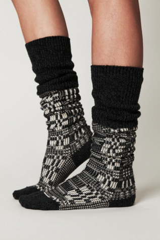 Textured Tall Sock