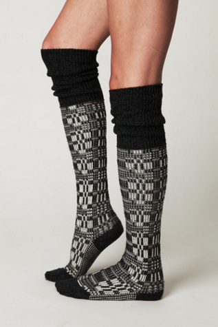 Textured Tall Sock
