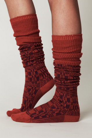 Textured Tall Sock