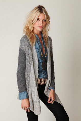 Cable Swing Cardigan