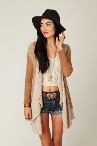 Cable Swing Cardigan