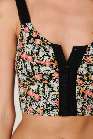 FP ONE Black Floral Crop Top