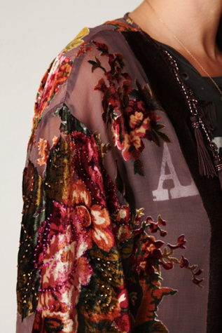 English Rose Devore Kimono