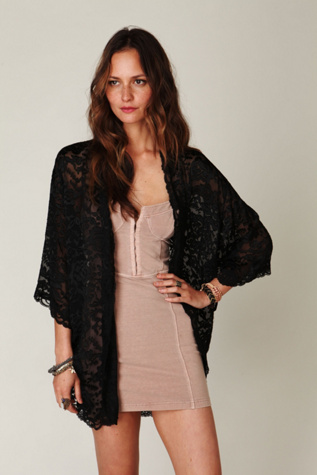 Burnout Silk Kimono