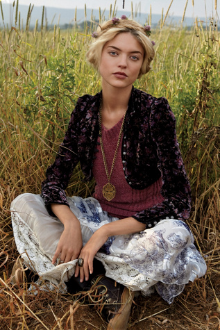 Cropped Velvet Jacket