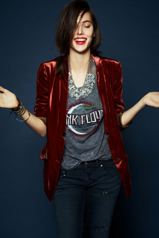 Slouchy Velvet Blazer